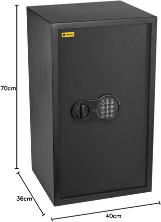 Домашній сейф HomeSafe HV24E з електронним замком, 20x44x38 см (ВxШxГ) - для грошей, ювелірних виробів, документів, ноутбука