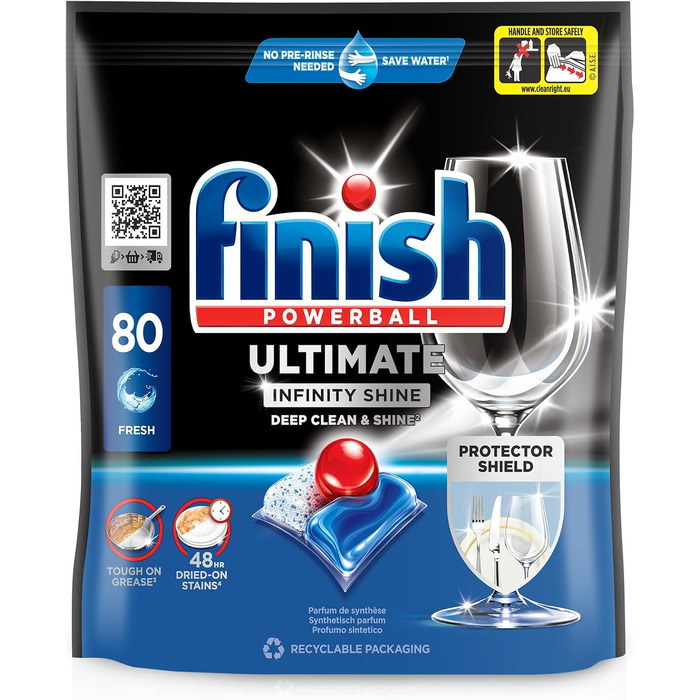 Таблетки для посудомийної машини Finish Ultimate Infinity Shine, економ-упаковка 240 шт