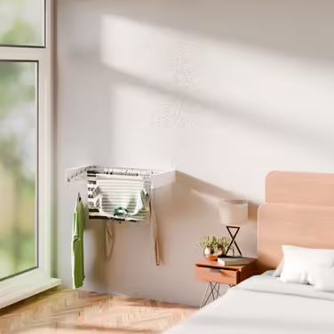 Relaxdays Wall-Mounted Clothes Rail