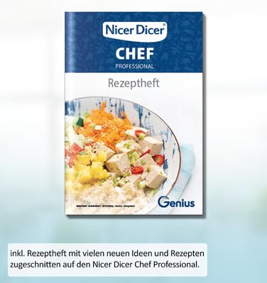 Набір для нарізки овочів Genius Nicer Dicer Chef Professional 18-ти частинний, ручний, з контейнером 5.2L, спіралізатор, для кухні