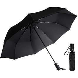 AMVUZ Сонник-парасолька: штормостійкий, компактний, чорний, з автоматичним відкриванням