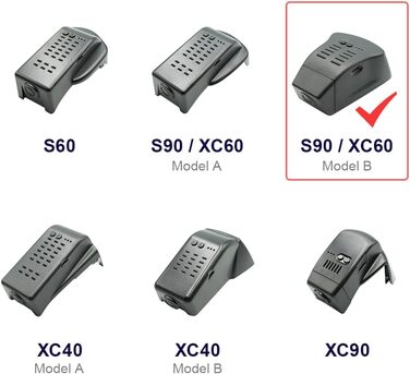 Відеореєстратор FITCAMX для Volvo XC60/S90/V90 (2022-2026) 4K UHD Dual, WiFi, G-сенсор, 128GB карта