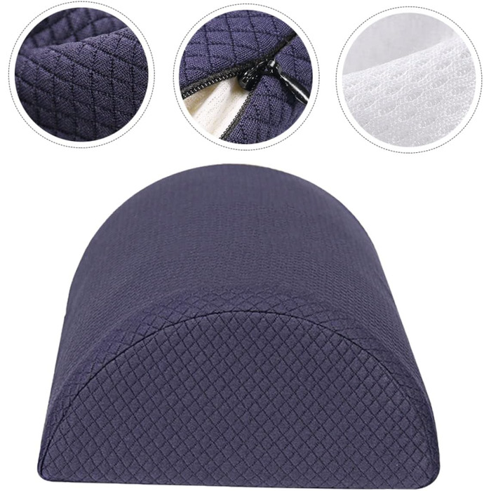 JECOMPRIS Half-Cylindrical Leg Pillow Neck Support Pillow Cushion Pillow Elastic Knee Pillow Knee Protector Rest Pillow for Office Back Pillow Sponge Neck Cushion Rest Mat Head Pillow