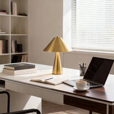 Настільна лампа EOEXZAL, золотисто-жовта, 12 Вт