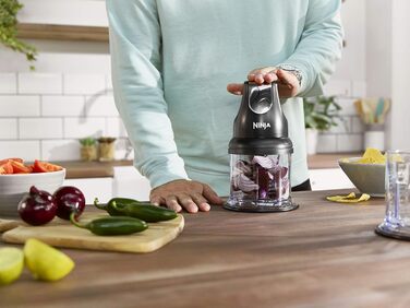 Електричний подрібнювач Ninja Express Chop Mini NJ1002EUBK – для соусів, дипів, пюре та супів