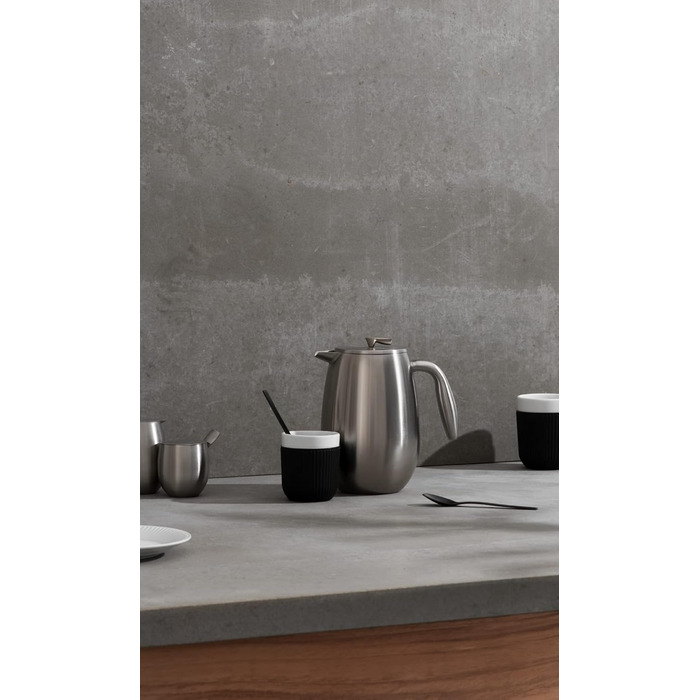 Bodum 1308-57 Columbia Coffee Press (Double-Walled, Stainless Steel, Dishwasher Safe, 1.0 liters) Matte Black 1.0 L (34 oz) Single