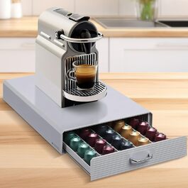 Утримувач для капсул Nespresso Navaris - білий (сірий), на 50 капсул