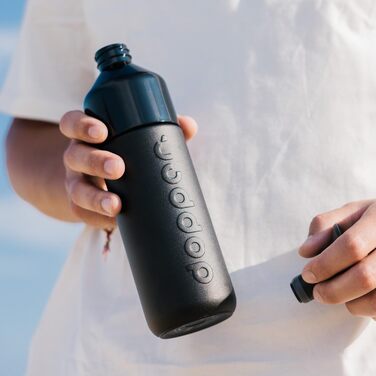 Dopper Insulated Stainless Steel Thermos Bottle - 580ml, Leak-Proof, 24h Cold/9h Hot - Black