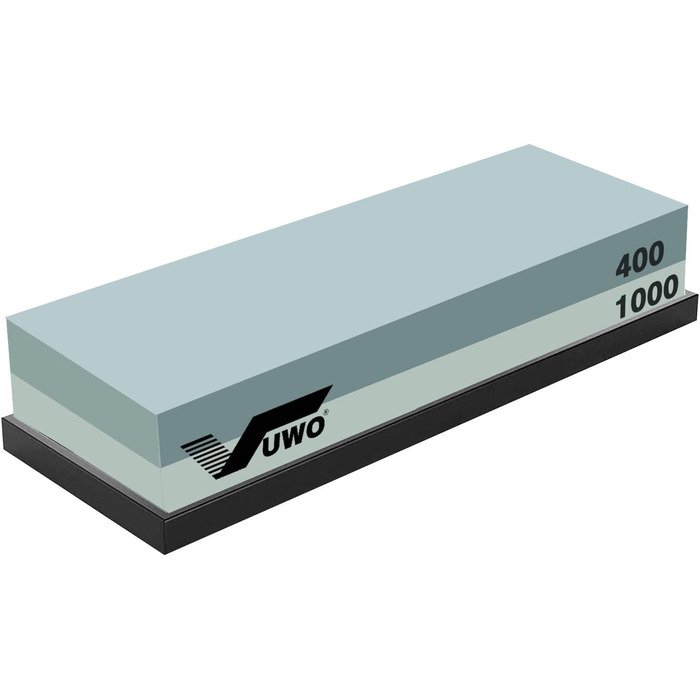 Набір для заточування ножів Vuwo 2-в-1: 400/1000 грінь - заточувальний камінь з силіконовим тримачем