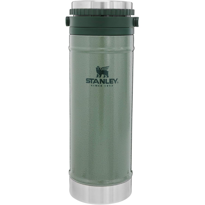 Термокружка Stanley French Press, 473 мл, з подвійним вакуумним ізолятором, нержавіюча сталь, для кави, зелена, 1 шт.