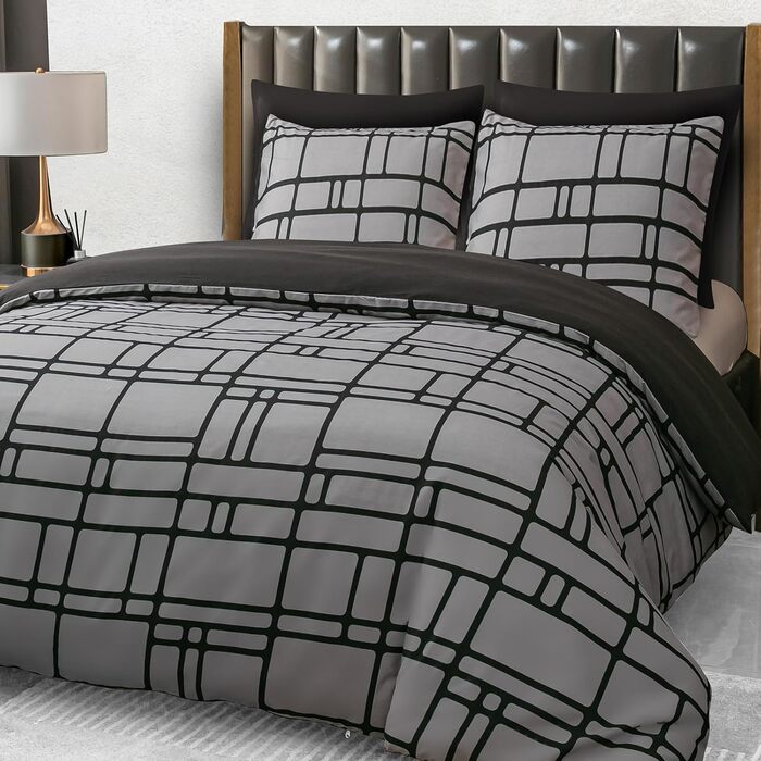 Комплект постільної білизни Pamposh 135x200 (4 шт.) - 2 наволочки 80x80, 2 простирадла 135x200, мікрофібра, сірий, ÖKO-TEX