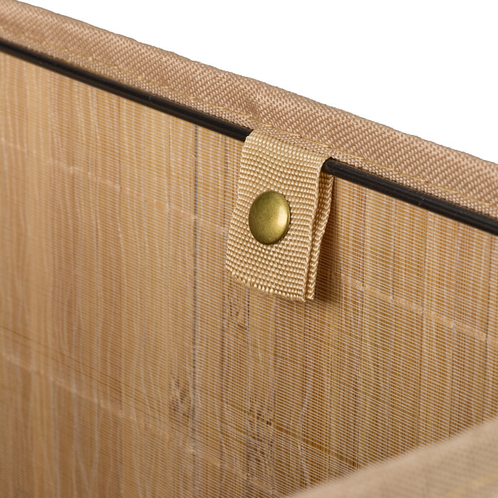 Relaxdays Bamboo Storage Basket Set