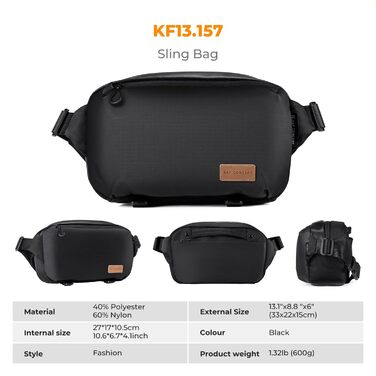 Сумка для камери K&F Concept: фоторюкзак, сумка на плече, квадратна сумка для фотографів, сумісна з Canon/Nikon/Sony/DJI Mavic