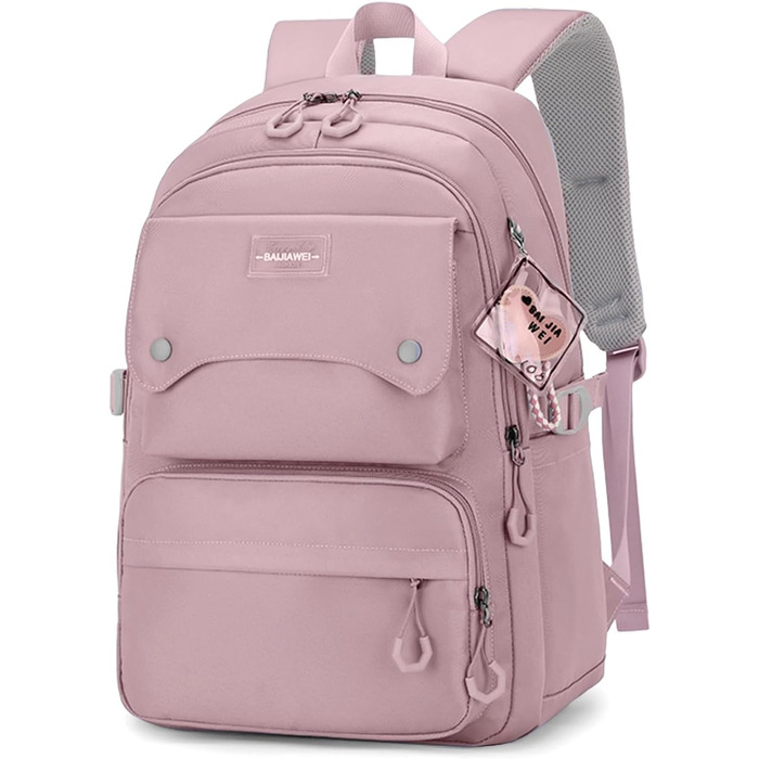 Шкільний рюкзак для дівчаток та хлопців підлітків, рюкзак для жінок та чоловіків, рюкзак для ноутбука 15,6 дюймів, повсякденний рюкзак для подорожей та навчання, водонепроникний, рюкзак для коледжу #6 фіолетовий