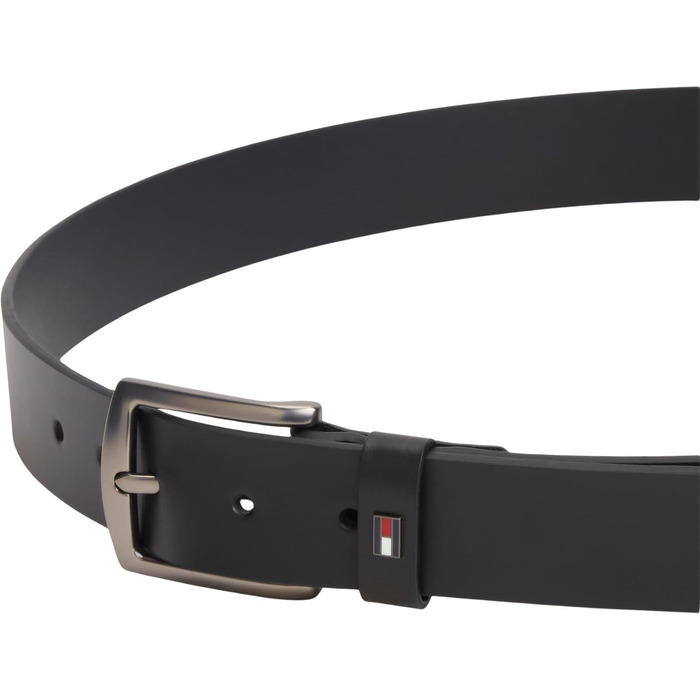 Чоловічий шкіряний ремінь Tommy Hilfiger Denton, чорний, ширина 3.5 см, довжина 110 см