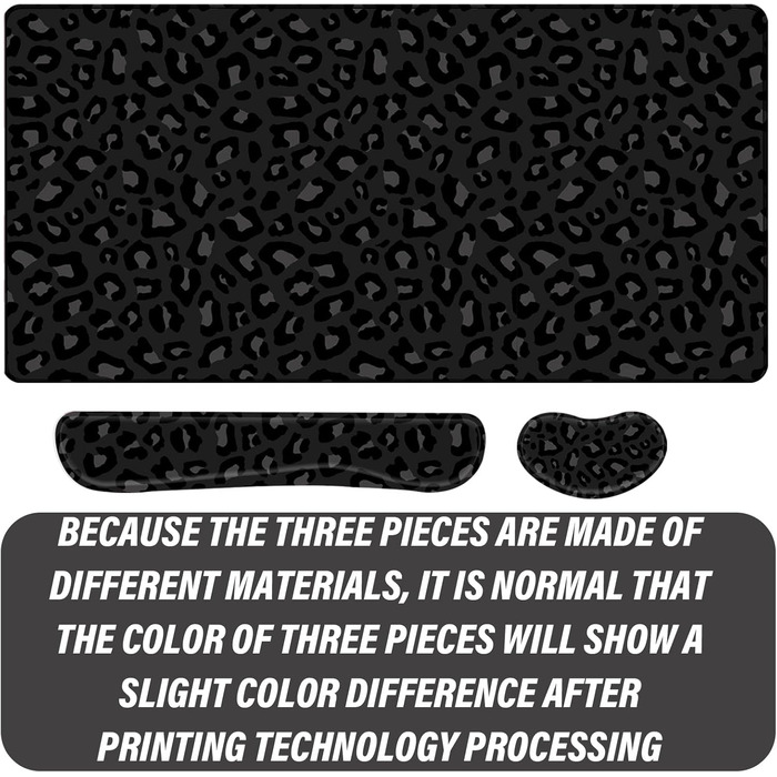 Килимок для миші 80x40 см 3-в-1 з підставкою для зап'ястя та клавіатури, антиковзаюча основа, стильний дизайн для геймерів, дому та офісу (J3-Gepard)