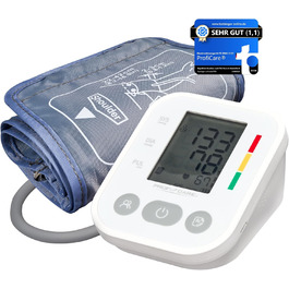 Тонометр ProfiCare® PC BMG 3121 для вимірювання артеріального тиску та пульсу | Виявлення аритмії | Тонометр на плечі з оцінкою ВООЗ | Білий *Модель 2024*