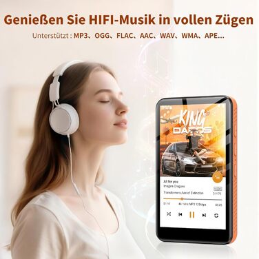 MP3 плеєр Bluetooth WiFi Android 13, 4