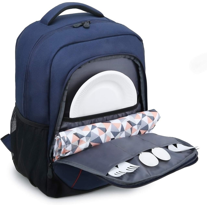 Рюкзак-холодильник TOURIT 22L, водонепроникний, ізольований, для пікніків, барбекю, кемпінгу, подорожей, покупок (Блакитний)