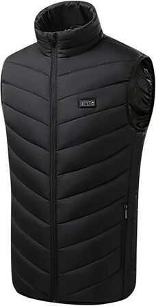 Електрична гріюча жилетка для жінок та чоловіків, USB, чорний, S-5XL