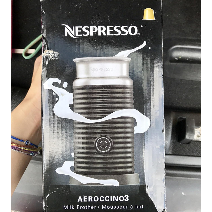 Кавомолотка для приготування молочної піни Nespresso Aeroccino3 3594 Black