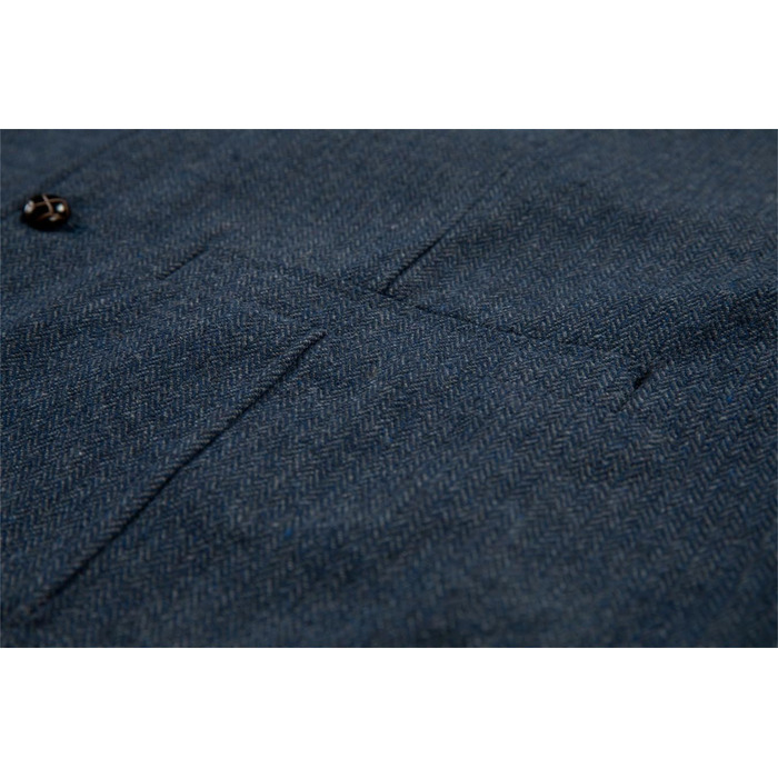 Стильний костюм-двійка для чоловіків Solovedress з вовни у рифленому стилі, жилет з V-подібним вирізом, твід, блакитний колір, ідеально підходить для весілля та друзів нареченого