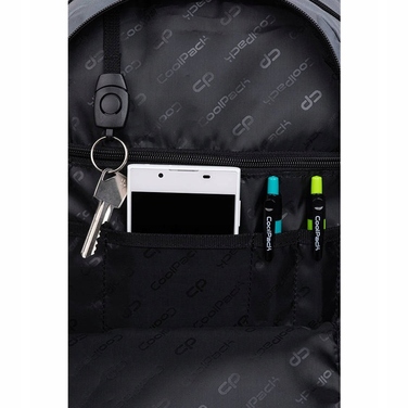 Шкільний рюкзак CoolPack багатокомパートментний, чорний, 27 л, з відділенням для ноутбука