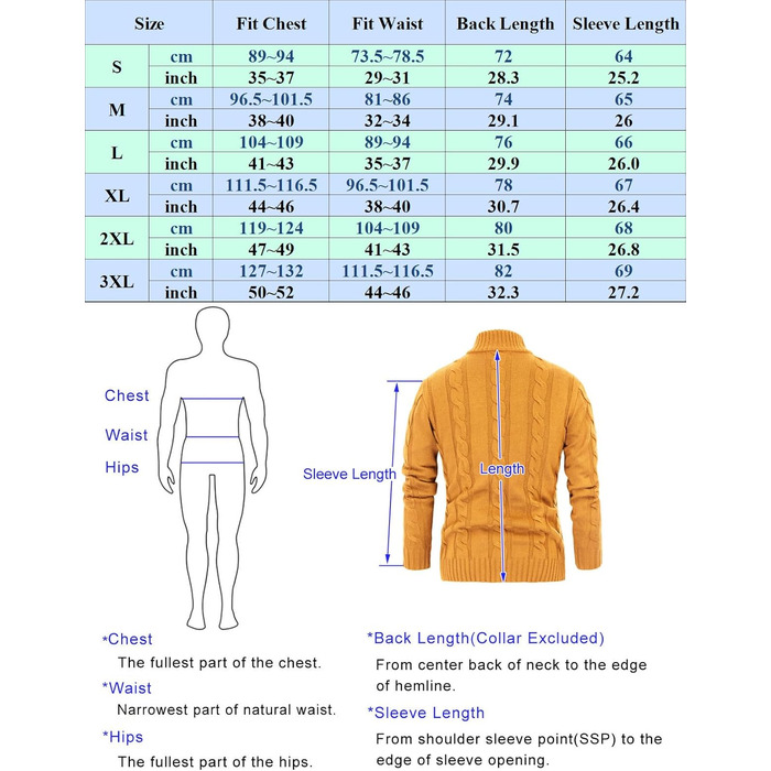 Світер чоловічий PJ PAUL JONES з кофтами, в'язаний з візерунком, з трикотажною фактурою та стійким коміром для осені/зими (M, Синій)
