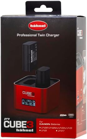 Зарядний пристрій Hähnel ProCube3 для Canon DSLR - Подвійне заряджання, USB-C