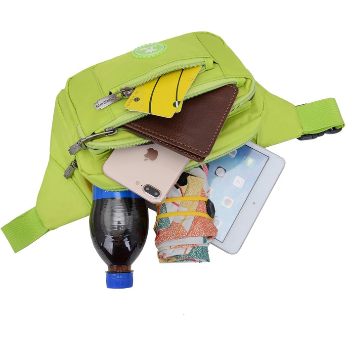 Водонепроникна поясна сумка для чоловіків та жінок, спортивна, для бігу, трекінгу, велосипедна, для ножа та туристичного інструменту (Зелена)