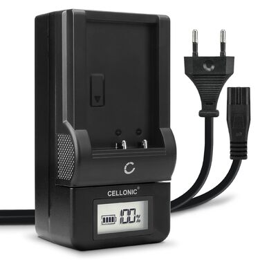 Зарядний пристрій CELLONIC BC-TRV AC-VQV10 для акумуляторів Sony NP-FV70, FV50, FV100 (FDR-AX100, AX100e, AX33, AX53, HDR-CX625) з дисплеєм та кабелем