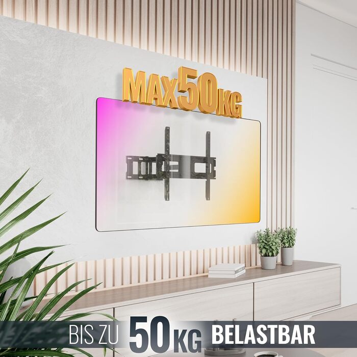 Кріплення для телевізора RICOO S5144: поворотне, нахильне, універсальне для телевізорів 30-55 дюймів (до 50 кг, VESA 400x400 мм)