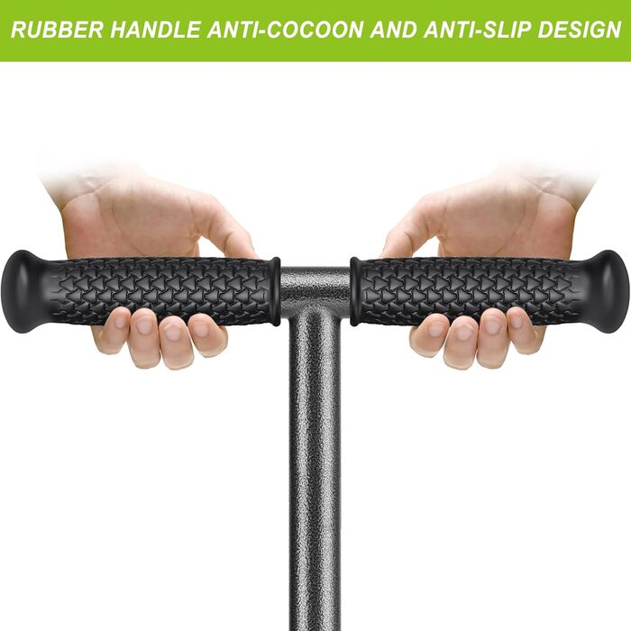 Dolibest Manual Lawn Aerator, Lawn Aerifier with Hollow Tines, Aerator, Gardena Hand Verticutter, Long Handle Soil Aeration Tool, 4 Cores with Cleaning Tool for Compact Lawn Care
