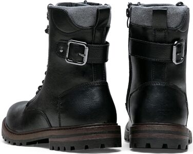 Чоловічі черевики Vostey: зимові мотоциклетні черевики з натуральної шкіри, чорні, 43 EU, модель 8147