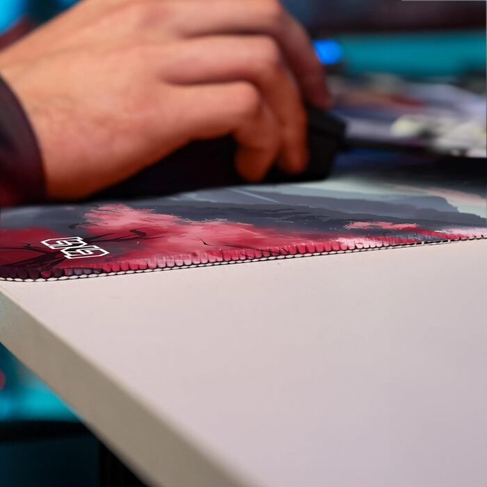 Tilt Premium килимок для миші Gaming XXL 1000x500x4mm | Нековзний килимок на стіл | Водостійкий мат для робочого столу (30 x 30 см, Japanese Forest)