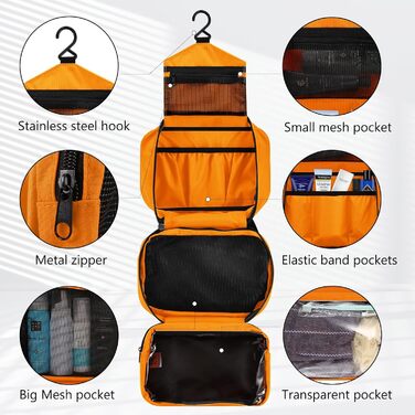 Висувна унітазна щітка для туалету, водонепроникна, портативна, для чоловіків та жінок (S-помаранчевий, S)