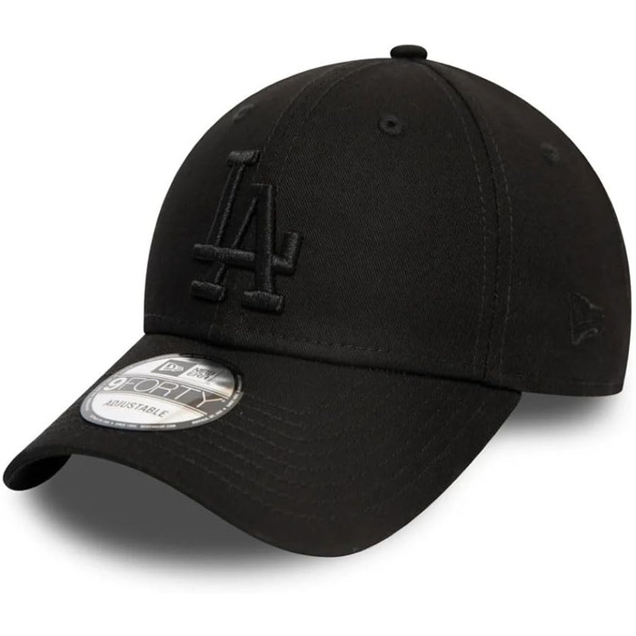 Кепка New Era Los Angeles Dodgers 9forty Adjustable Black On Black, універсальний розмір