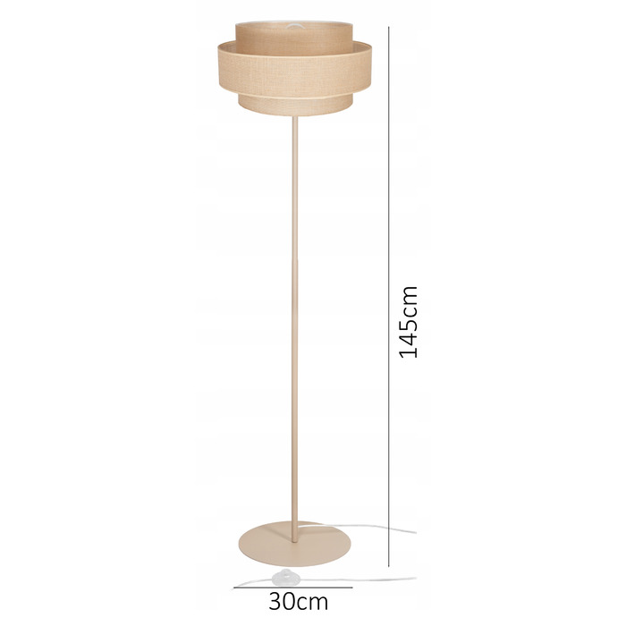 Підлогова лампа Glimex NOWOCZESNA E27 60 Вт, бежева