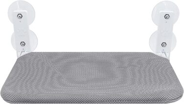 Підвісна лежанка для котів, гамак з 4 присосками, сірий, 45 x 30 см