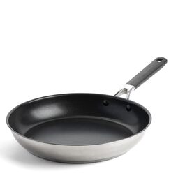 Пательня KitchenAid Edelstahl 28 см - 3-шарова конструкція з нержавіючої сталі, індукційна, для духовки, з ергономічною ручкою
