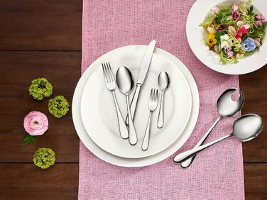Villeroy & Boch – Oscar Tableware Set, 68 Pieces, 12 People, Dishwasher-Safe, Rustproof, Stainless Steel Cutlery, Dinner Cutlery, Cutlery Set, Knives, Forks, Spoons, Kitchen Cutlery Set, Stainless Steel