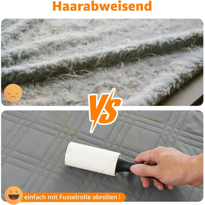 Водонепроникний коврик для собак Pick For Life, 97x190 см, сірий. Захист дивану та ліжка, легко миється. Підходить для великих та маленьких собак