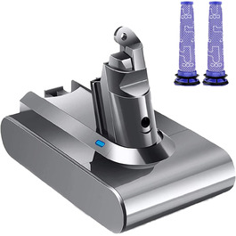 Замінний акумулятор Dyson V6 6000mAh (DC58, DC62, DC59, DC61, DC72, DC74, SV03, SV05, SV06, SV07, SV09) + 2 фільтри