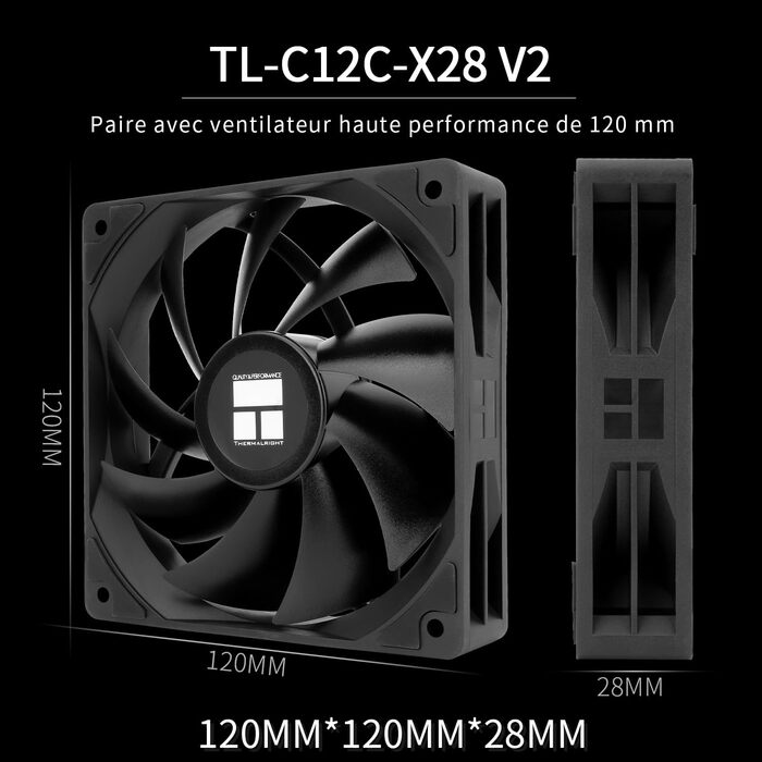 TR Peerless Assassin 120 Black - Кулер для CPU з 6 тепловими трубками, AM4/AM5, Intel LGA1700/1851/1150/1151/1200