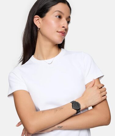 Жіночий годинник Tamaris на кварцовому механізмі, аналоговий, 36 мм, з нержавіючою сталлю, з блискітками, водостійкий 3 ATM (для дрес-коду)