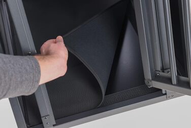 Kerbl Pet Транспортна переноска для собак Vacation, алюмінієва, з антиковзким килимком, 92x97x68 см