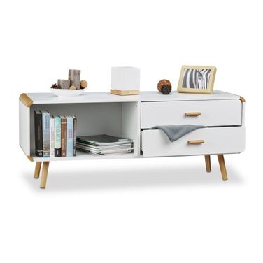 Relaxdays Sideboard with Rounded Corners