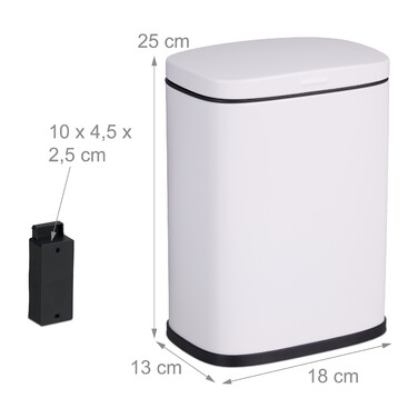 Relaxdays Cosmetic Containers Wall Mount 3 Liter