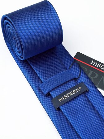 Чоловіча краватка та хустинка HISDERN для весілля, блакитний колір, комплект з запонками