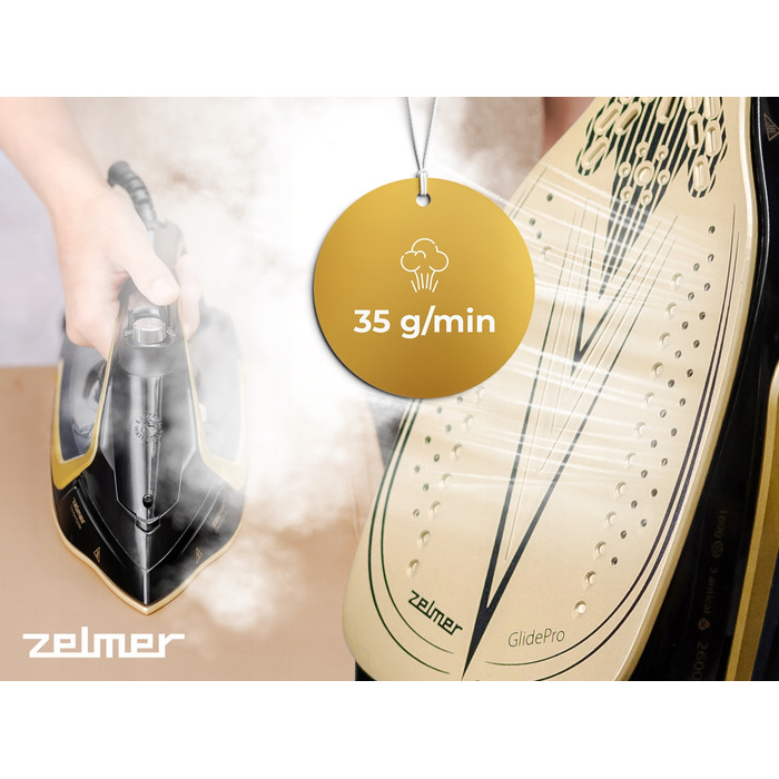 Парова праска Zelmer ZIR2620, 2600 Вт, керамічна підошва, 280 мл
